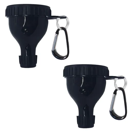 2 Pack Protein Powder Container to Go - Mini Funnel with Keychain and Keyring, Water Bottle Funnel for Shakers