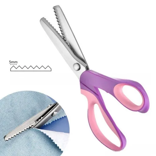 Pinking Shears Zig Zag Scissors 9.1 Inch Pink Purple