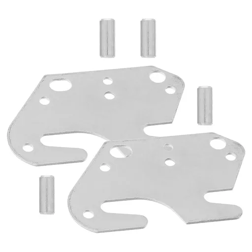 2-Pack Heavy Duty Metal Bed Rail Brackets Universal Wood Bed Frame Replacement Accessories
