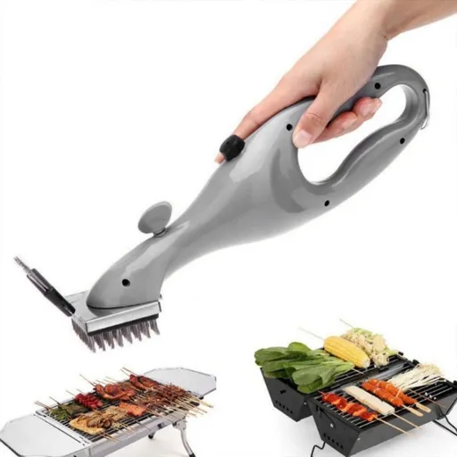 3-in-1 BBQ Cleaning Brush, Stainless Steel Wire Scraper Grill Cleaner for Outdoor Barbecue
