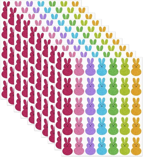 10 Sheets Holiday Stickers, Total 350 Pieces Colourful Self‑Adhesive Festive Stickers for Envelopes, Gift Seals, Party Bags, Cards and Craft Decoration
