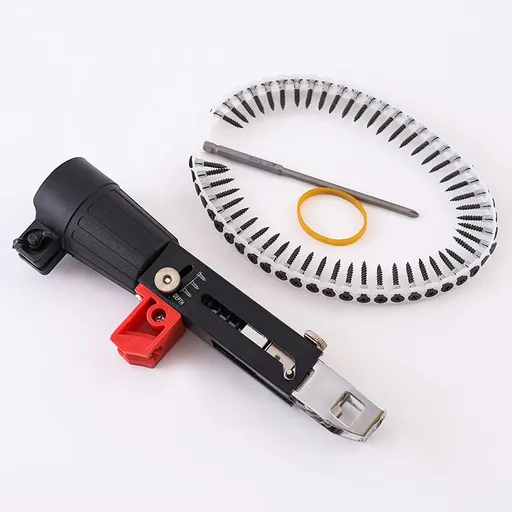 Auto Feed Screw Guns, Collated Screw Guns Chain Nail Guns Automatic Electric Drill Screw Tightening Equipment Installed on Electric Drill for Gypsum Board
