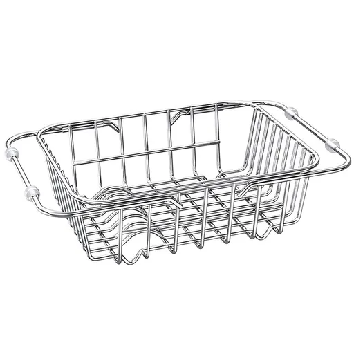 Back to School Kitchen Utensils Drying Out Rack Dish Holder for Sink Stainless Steel Drainage 1Pack