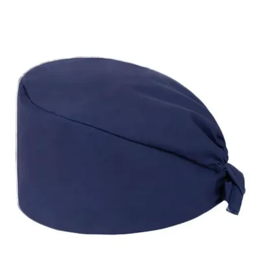 100% Cotton Unisex Surgical Scrub Cap for Doctors & Nurses - Dark Blue