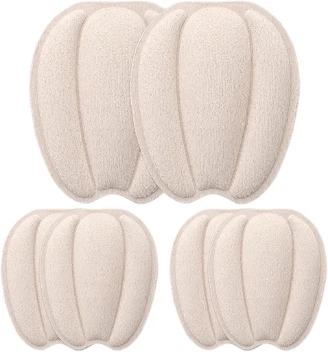 3 Pairs Tongue Pads for Shoe Too Big, Non Slip Tongue Cushion Insert for Loose Shoe Size Reducer Heel Pads Grips Cushion Inserts Replacement Shoes Filler for Men Women (Beige)