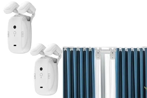 2Pcs Auto Curtains Opener Shower Drape Motor Switchbot Timer Wireless Smart Home Kit