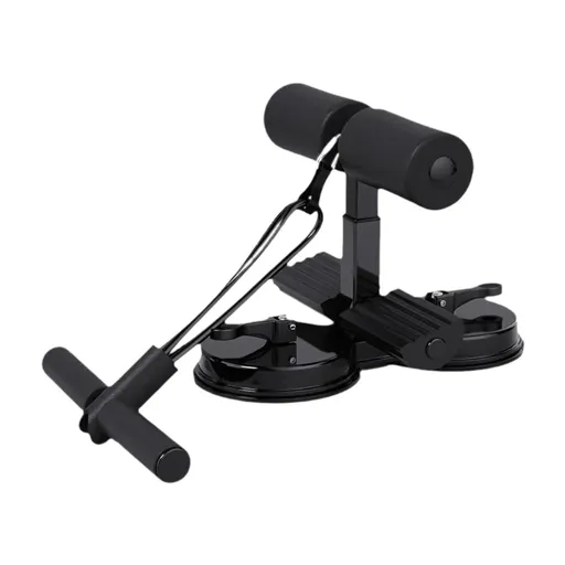 Sit Up Assistant Device Portable Suction Cup Fitness Tool Home Abdominal Trainer - Black