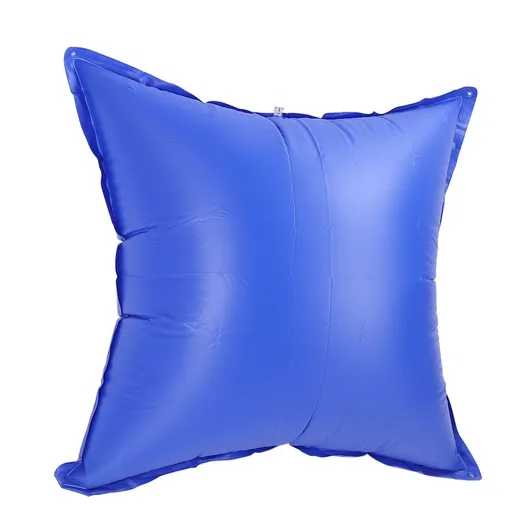 Inflatable Pool Pillow Thickened PVC Protective Cushion for Above Ground Outdoor Swimming Pools 120cm Dark Blue Square