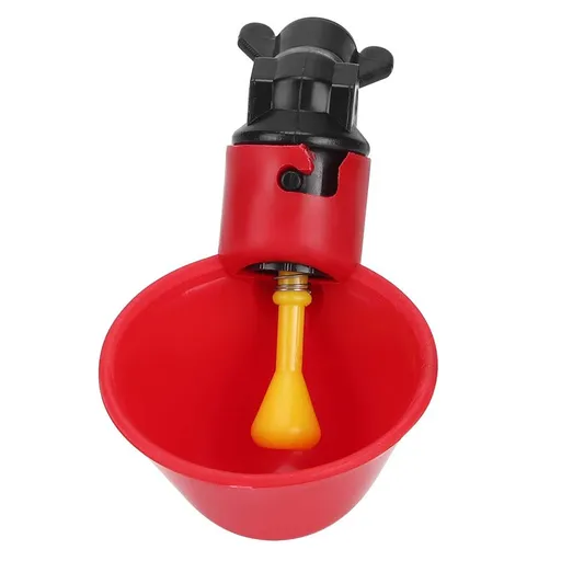 Chicken Drinker, Livestock Automatic Red Water Bowl Quail Chicken Drinking Cup Nipple Husbandry Equipment