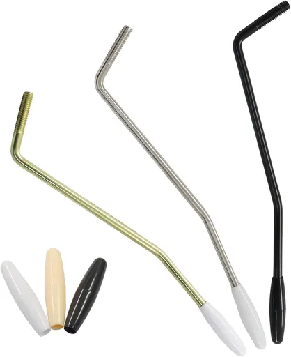 3 Colors 6mm Whammy Bar Tremolo Arm for Electric Guitar, Metal Thread Single Tremolo Arm Compatible with Stratocaster Electric Guitar Replacement