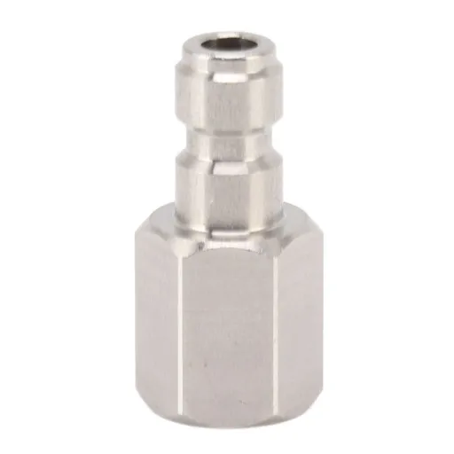 1/8 Inch Bspp Female Thread Fitting 304 Stainless Steel Female Straight Coupling Adapter for CO2 Cylinder Inflatable Attachment