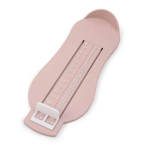 Foot Measurement Device Professional Shoe Sizer Foot Measuring Gauge for Buying Shoes Size Measuring Chart Foot Gauge Plain Pink