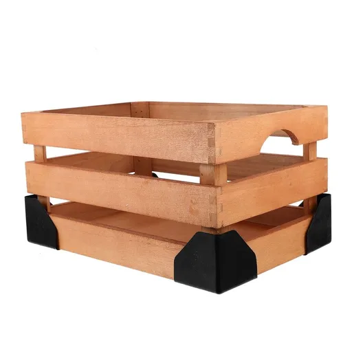 Wooden Storage Basket Sundries Organizer in Orange, and Stylish 1 Piece for Home and Office Use