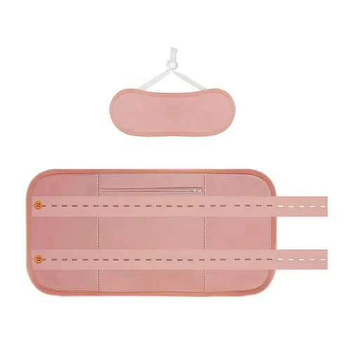 Reusable Organic Pack Kit, Adjustable Elastic Strap Bamboo Cotton Machine Washable Anti Oil Leak (Pink)