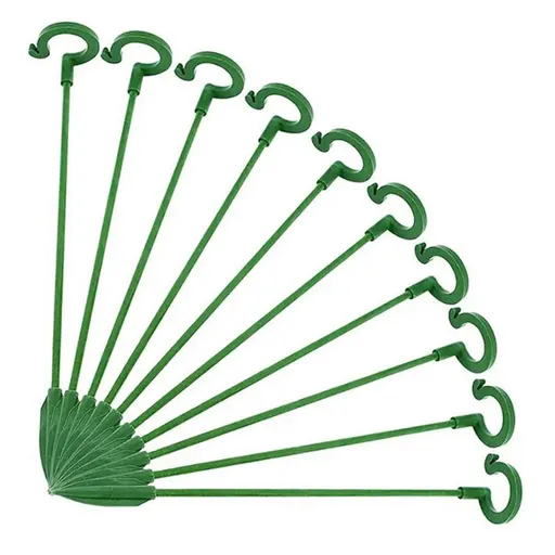 Plant Support Stakes, Single Stem Plant Support Stakes Steel Garden Stakes for Plant Flower Orchid, Lily, Peony, Rose （10pcs）