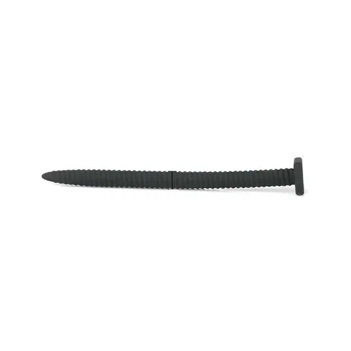 House Of Dasein Black Penis Plug Screw Nail Urethral Silicone Sound Men - Black - M - Screw