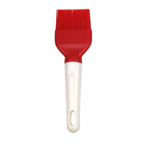 1PCS of Baking Tools Silicone Brush High-Temperature Baking Barbecue Brush Oil Brush Cake Cream Barbecue Brush (red)