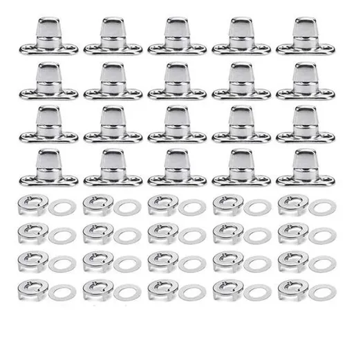 40 Sets Canvas Twist Lock Fasteners, Turn Button Fasteners, Eyelet and Stud for Canvas Marine Fastener Turn Buttons