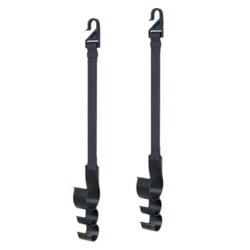 2PCS Multifunctional Car Seat Back Triple Hooks Organizer for Purses Umbrellas Bags – Heavy Duty 15kg Easy Install Headrest Hangers for Car Interior Storage, Adjustable 23cm