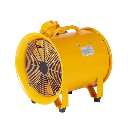 Portable Ventilator, 304.8mm/12inch Heavy Duty Cylinder Fan, 550W Strong Shop Exhaust Fan 2500CFM, 3m Power Cord (No charging head), Industrial Utility Blower for Sucking Dust, Smoke Home/Workplace