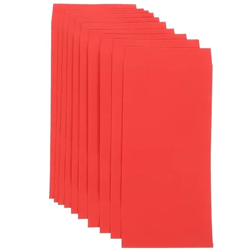 20Pcs Red Portable Money Envelopes Paper Organizer for Cash Cards and Small Item Storage