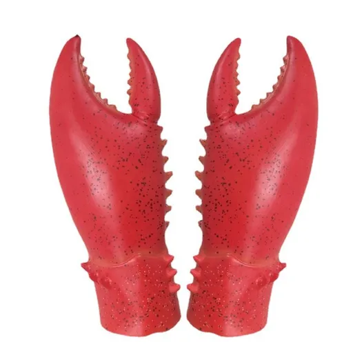 2pc Funny Lobster Crab Claws Gloves Hands Weapon Props Halloween Toys,Funny White Elephant Gag Gift