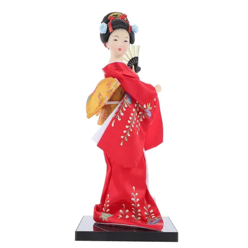 Japanese Doll Ornaments,Porcelain Geisha Dolls Handmade in Japan,Oriental Lady Figures for Home Decor,Foam Sushi Plate,Asian