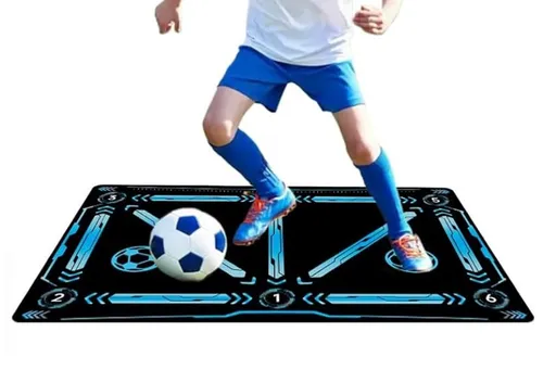 Soccer Training Mat Football Footstep Training Mat Soccer Skills Training Equipment Non Slip Dribble Training Sport Carpet