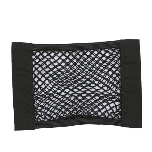 Pouch Bag Storage Mesh Net with Adhesive Tape Netting Pocket Universal Mesh Cargo Net for Car Trunk House Boats, 25cmx30cm