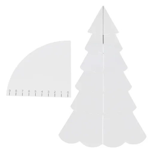 Handmade Christmas Tree Quilting Set Transparent Acrylic DIY Sewing Pattern Template Ruler Tool Set for Bowl Mats Making S