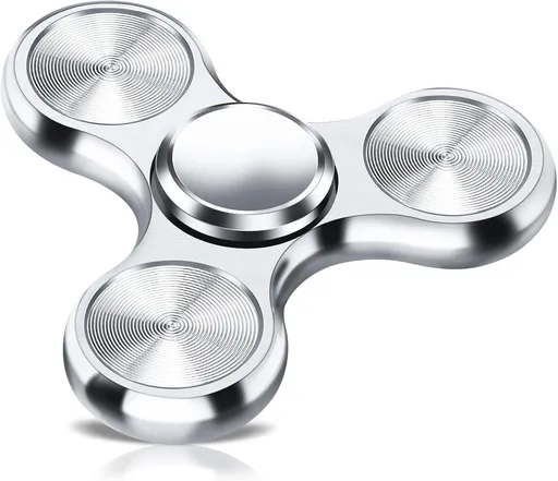 Fidget Spinner for Adults, Ultra Durable Metal Silent Fidget Spinners, Sensory Fidget Toys with Stainless Steel Bearings, ADHD Autism Anxiety Stress Relief, Goodie Bag Stuffers Gifts for Adults