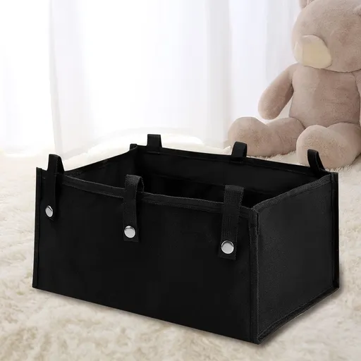 Large roller walker basket with seat insert, foldable Oxford cloth storage bag, multi-purpose under seat carrying bag, with adjustable strap, suitable for four-wheel walkers, seniors, men and women