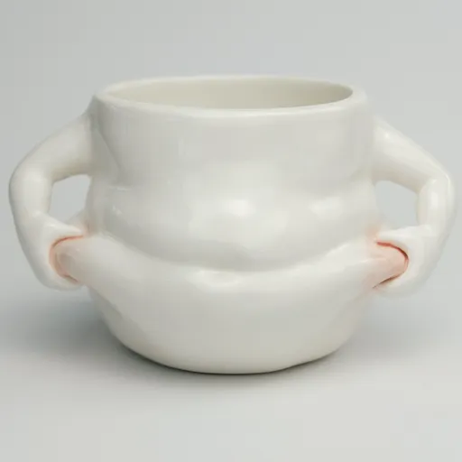 Fat Belly Handwarmer Mug Cute Ceramic Mug Original Handmade Breakfast Mug SAFE & HEALTHY PERFECT GIFT