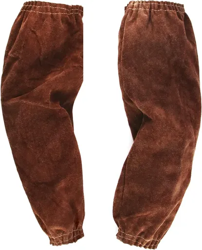 Leather Welding Sleeves, Safety Heat Resistant Arm Protection Welding Sleeves Work Arm Guard for Men & Women