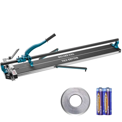 Manual Tile Cutter, 1200mm, Porcelain Ceramic Tile Cutter with Tungsten Carbide Cutting Wheel, Infrared Positioning, Anti-Skid Feet, Durable Rails for professional installers or beginners