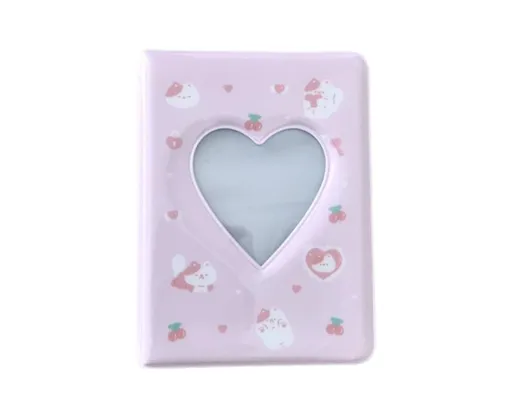 3 Inch 40 Pockets Card Book Waterproof Mini Cartoon Animal Photo Album Storage Pouch Dormitory Supplies