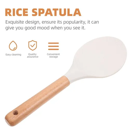 Non-Stick Silicone Rice ula White for Kitchen Tableware 1Pc