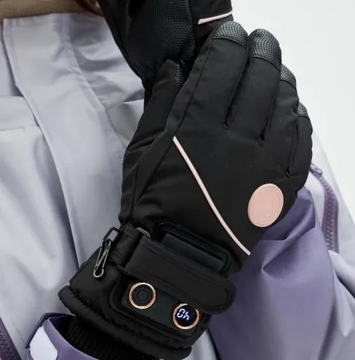 USB Heated Gloves for Outdoor Black