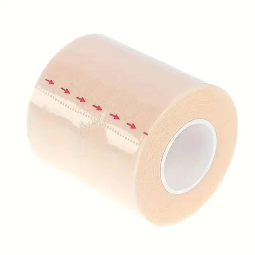 1 Roll Unisex Light Beige Self-adhesive Elastic Bandage with Sponge Cushioning Film, Suitable for Sports and Outdoor Activities, Ankle Wrist Knee Wrap Light Beige