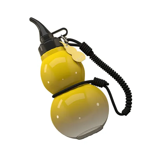 800ml Gourd Water Bottle Leakproof Portable Sports Water Bottle for Men Women Outdoor Travel Yellow