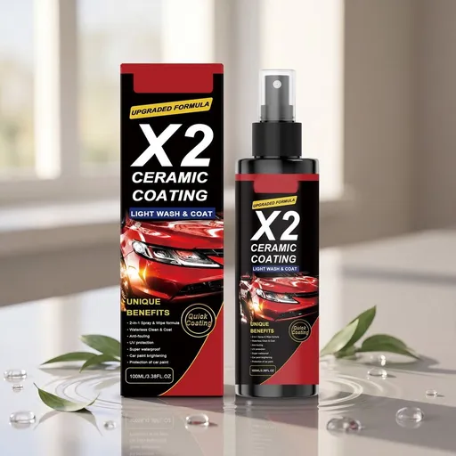 Car Coating Spray, Ceramic Paint Sealant Spray, UV/Scratch/Acid Resistant, For Auto, RV, Marine & Motorcycle, Mirror Gloss Finish