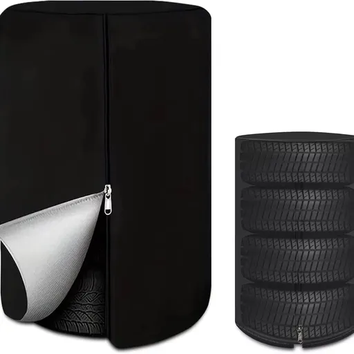 Tire Covers for Storage Large Tire Storage Bags Waterproof for Outdoor Indoor Update (Holding 4 Tires Up, Diameter 32")