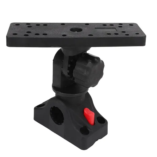 Fish Finder Mount Base 360 Degree Rotating Removable Boat Fish Finder Electronics Mount