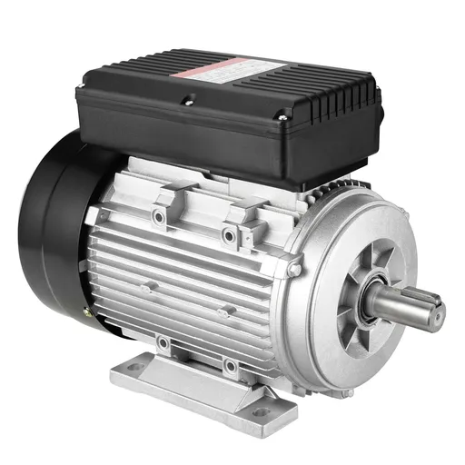 1.5KW Electric Motor 1400 rpm, AC 220~240V 9.85A, 90L, B3 Frame, Air Compressor Motor Single Phase, 24mm Keyed Shaft, CW/CCW Rotation for Agricultural Machinery and General Equipment