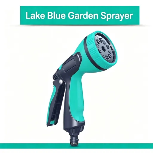 Lake Blue Shower Spray Gun | Christmas Fresh Garden Gift | Lake Blue Tone Shower Nozzle for Soft Plant Watering