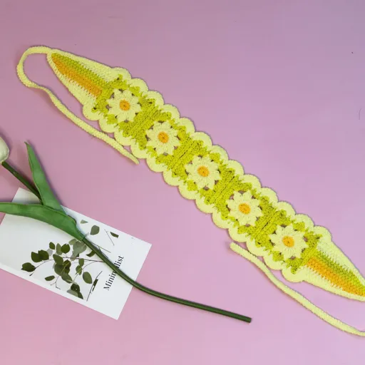 1PCS Hair Bandanas Headbands for Women Headband Knit Hair Bands Floral Head Wrap for Girls-Head Wraps for Women Girls Teens