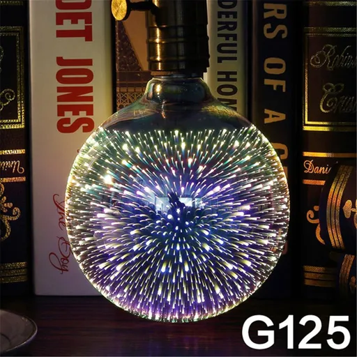 3D Firework LED Bulb LED Light Bulbs 3D Firework Effect 4W E27 Firework LED Lamp Vintage Colorful Decorative Light Bulb
