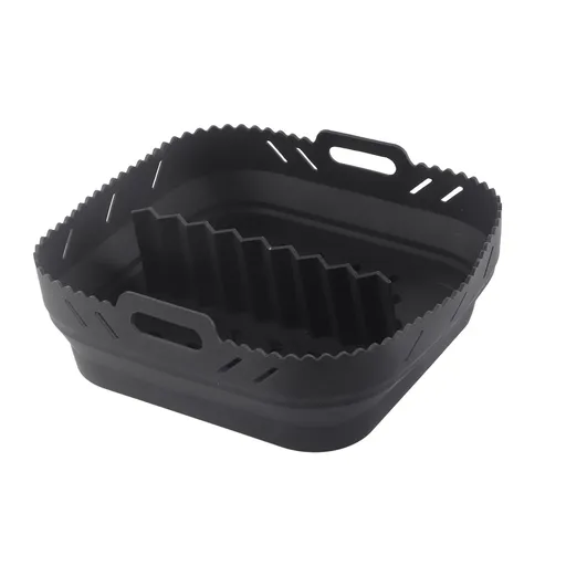 Square Air Fryer Silicone Baking Pan with Silicone Mat Air Fryer Pan
