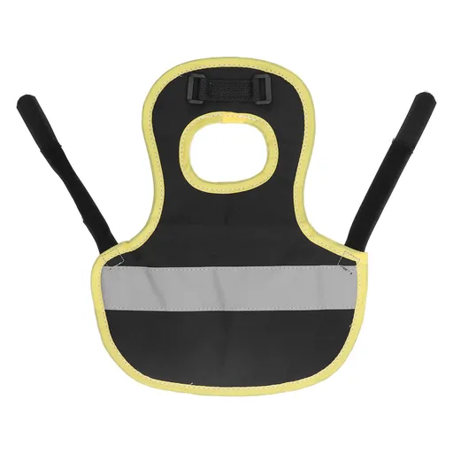 Chicken Reflective Vest Warm Safe Lightweight Poultry Harness Vest for Hen Ducks Geese Black