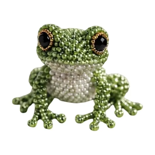 Tiny 3D Beaded Animal DIY Kit, Easy DIY Beading Embroidery Kit with Cute Designs, 3D Animal Themed Beadwork Kit for Beginners & Craft Enthusiasts, with Instructions